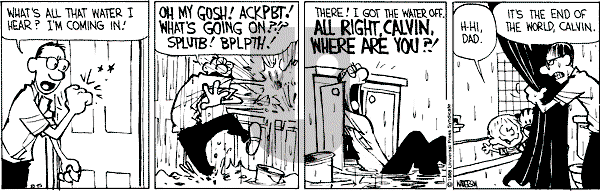 Calvin and Hobbes - Monday August 15, 1988 Comic Strip