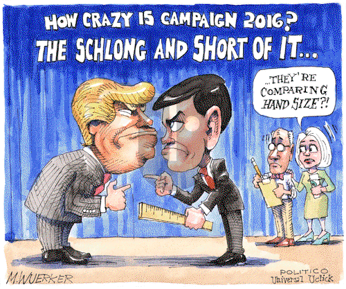 Matt Wuerker on Wednesday March 2, 2016 Comic Strip