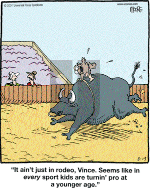 In the Bleachers on Monday August 13, 2001 Comic Strip