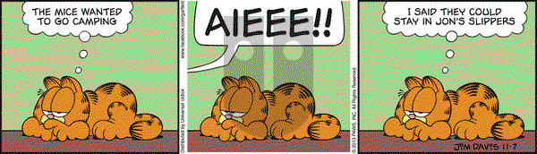 Garfield on Thursday November 7, 2013 Comic Strip