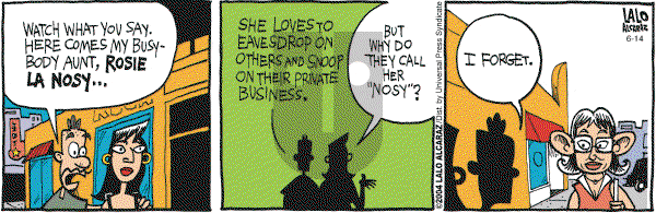 La Cucaracha on Monday June 14, 2004 Comic Strip