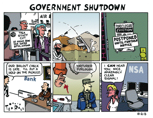 Ted Rall on Wednesday October 2, 2013 Comic Strip