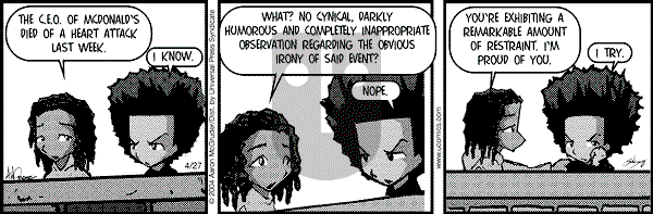 The Boondocks on Tuesday November 29, 2011 Comic Strip