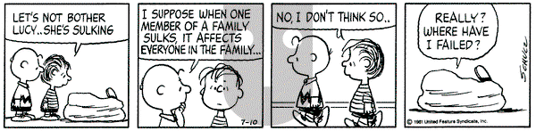 Peanuts on Friday July 10, 1981 Comic Strip