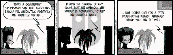 The Boondocks on Wednesday January 18, 2006 Comic Strip