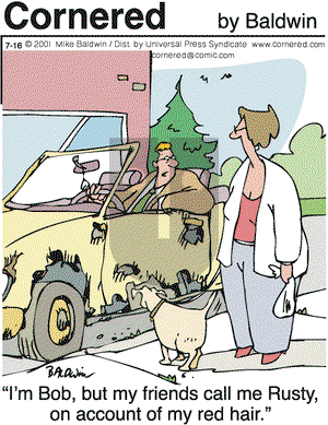 Cornered on Monday July 16, 2001 Comic Strip