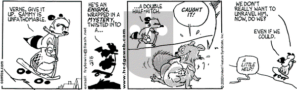 Over the Hedge on Friday October 13, 2000 Comic Strip