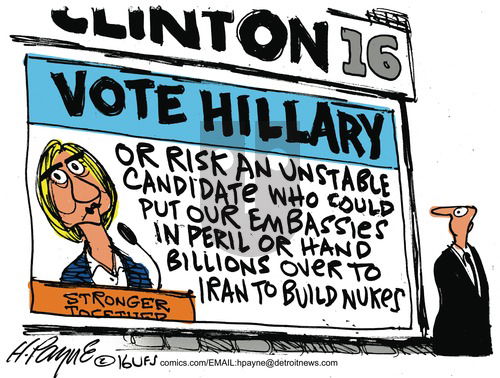 Henry Payne on Sunday October 16, 2016 Comic Strip