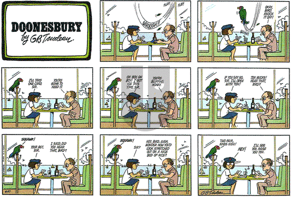 Doonesbury on Sunday June 27, 1982 Comic Strip