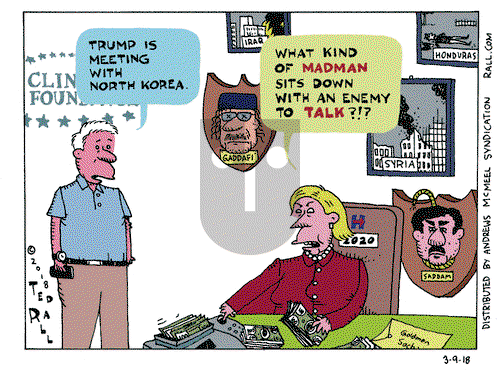 Ted Rall on Friday March 9, 2018 Comic Strip