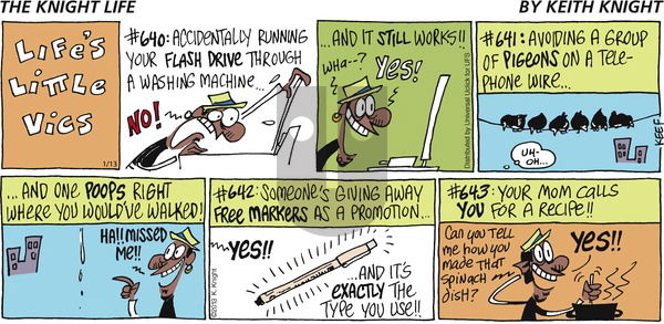 The Knight Life on Sunday January 13, 2013 Comic Strip