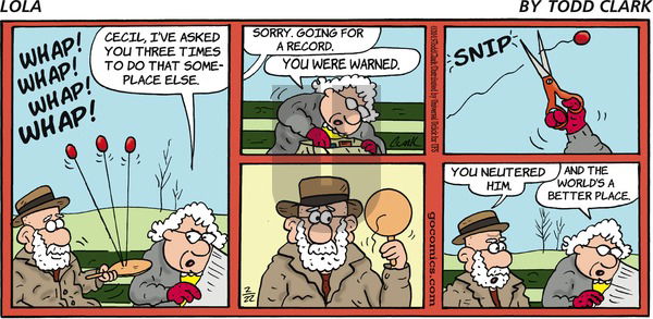 Lola on Sunday February 22, 2015 Comic Strip