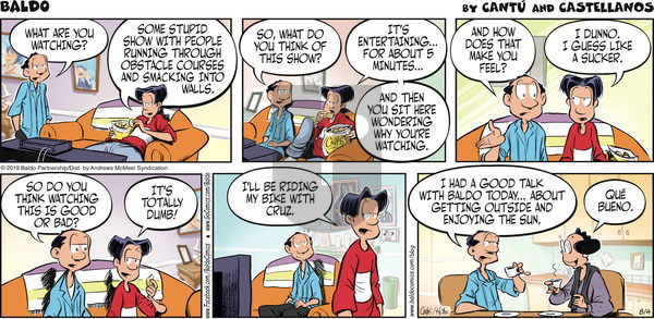 Baldo on Sunday August 4, 2019 Comic Strip