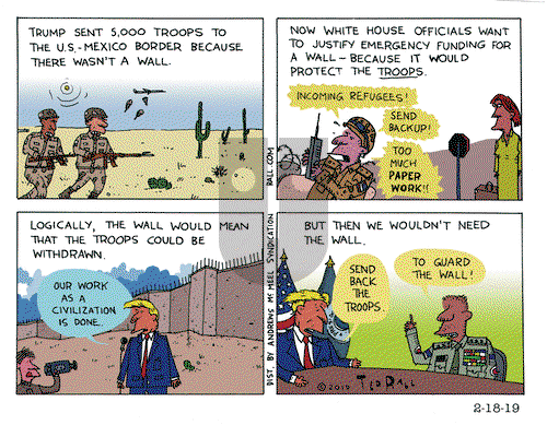 Ted Rall on Monday February 18, 2019 Comic Strip