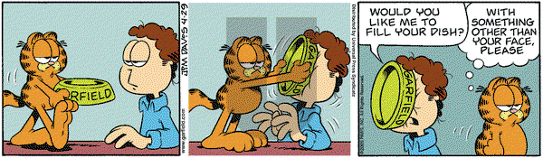 Garfield on Friday April 29, 2005 Comic Strip