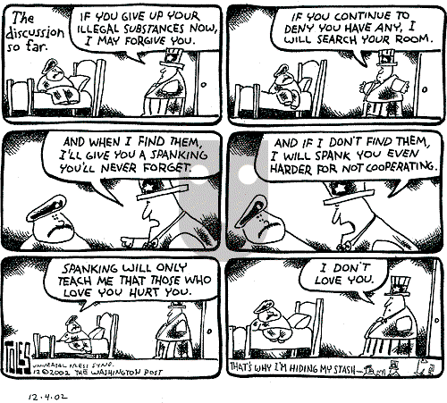 Tom Toles on Wednesday December 4, 2002 Comic Strip