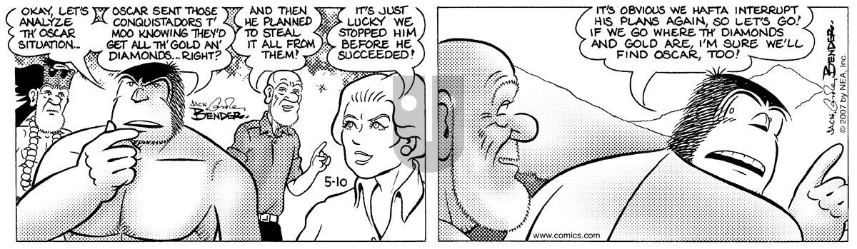 Alley Oop - Thursday May 10, 2007 Comic Strip