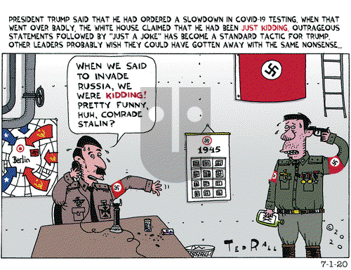 Ted Rall on Wednesday July 1, 2020 Comic Strip