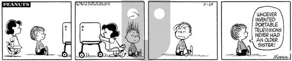 Peanuts on Thursday March 23, 1961 Comic Strip