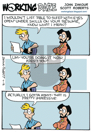 Working Daze on Monday July 13, 2009 Comic Strip