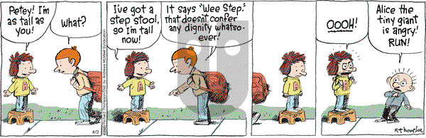 Cul de Sac on Wednesday April 3, 2019 Comic Strip
