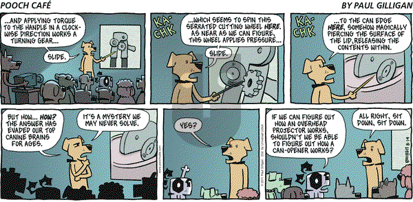 Pooch Cafe on Sunday August 14, 2011 Comic Strip