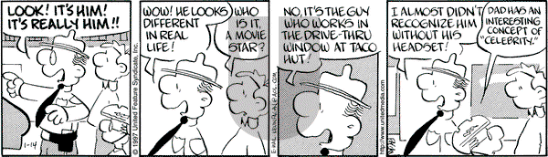 Drabble on Tuesday January 14, 1997 Comic Strip
