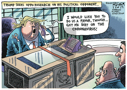Rob Rogers on Thursday March 12, 2020 Comic Strip