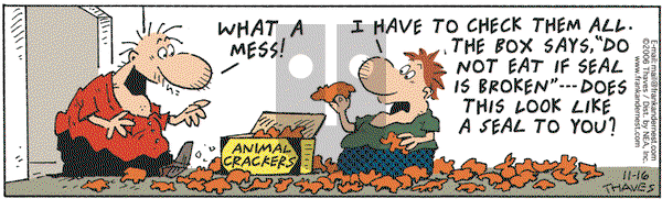 Frank and Ernest on Thursday November 16, 2006 Comic Strip