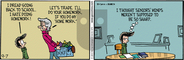 Grand Avenue on Monday September 7, 2015 Comic Strip