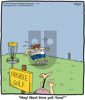 In the Bleachers on Saturday April 4, 2020 Comic Strip