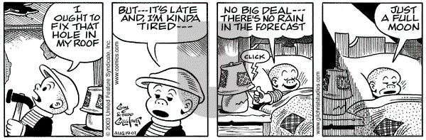 Nancy on Saturday September 20, 2003 Comic Strip
