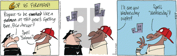 The Knight Life on Monday April 8, 2013 Comic Strip