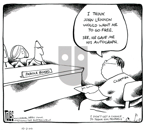 Tom Toles on Tuesday October 3, 2000 Comic Strip