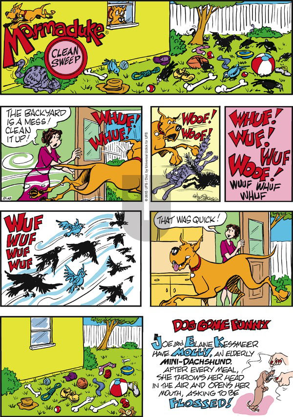 Marmaduke on Sunday November 10, 2013 Comic Strip