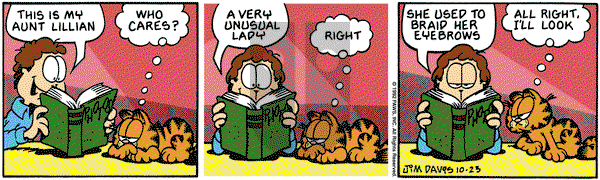 Garfield on Friday October 23, 1992 Comic Strip