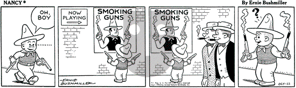 Nancy on Saturday October 22, 1955 Comic Strip