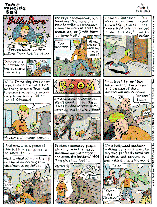 Tom the Dancing Bug on Friday August 19, 2016 Comic Strip