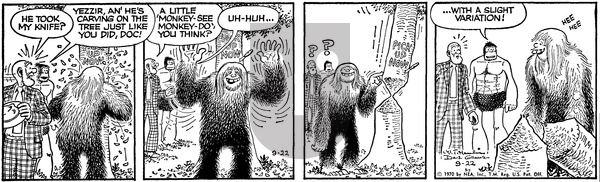 Alley Oop on Tuesday September 22, 1970 Comic Strip