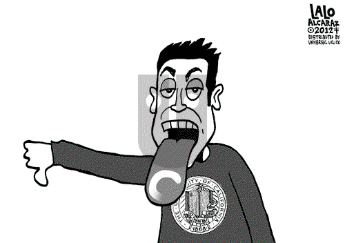 Lalo Alcaraz on Wednesday December 12, 2012 Comic Strip