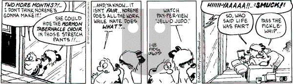 Over the Hedge on Saturday January 18, 1997 Comic Strip