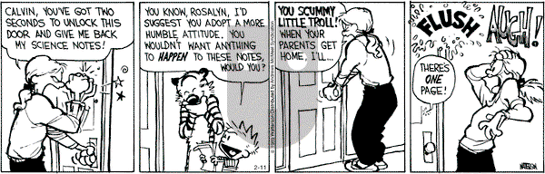 Calvin and Hobbes - Monday February 11, 2019 Comic Strip