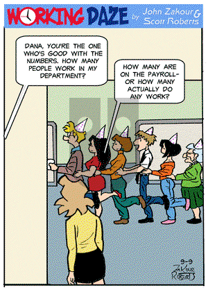 Working Daze - Monday September 9, 2024 Comic Strip