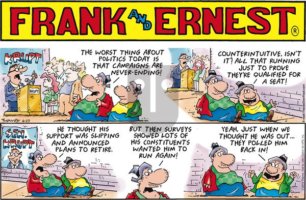 Frank and Ernest on Sunday June 23, 2013 Comic Strip