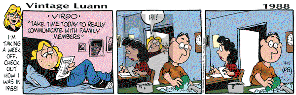 Luann on Monday November 15, 2004 Comic Strip