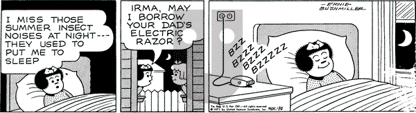 Nancy on Tuesday November 30, 1971 Comic Strip