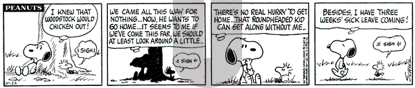 Peanuts on Wednesday November 22, 1972 Comic Strip
