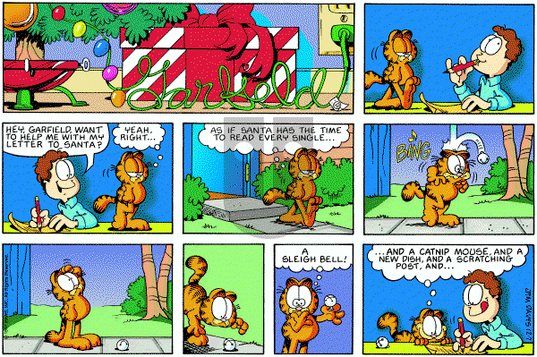 Garfield - Sunday December 7, 1997 Comic Strip
