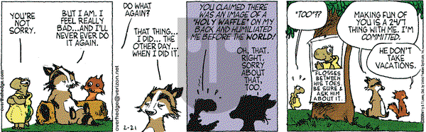 Over the Hedge on Thursday February 21, 2008 Comic Strip