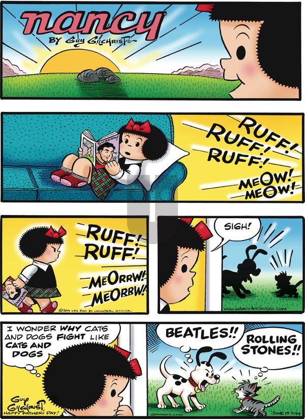 Nancy on Sunday June 15, 2014 Comic Strip
